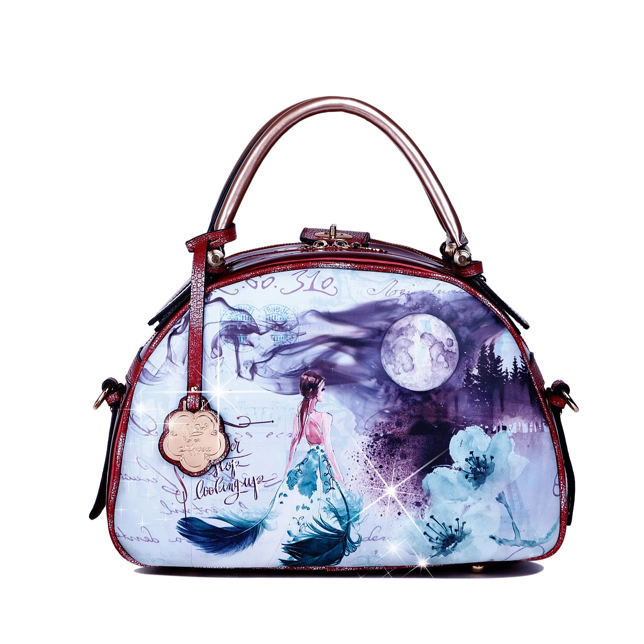 Fairy Tale Vintage Handbag with Shoulder Strap