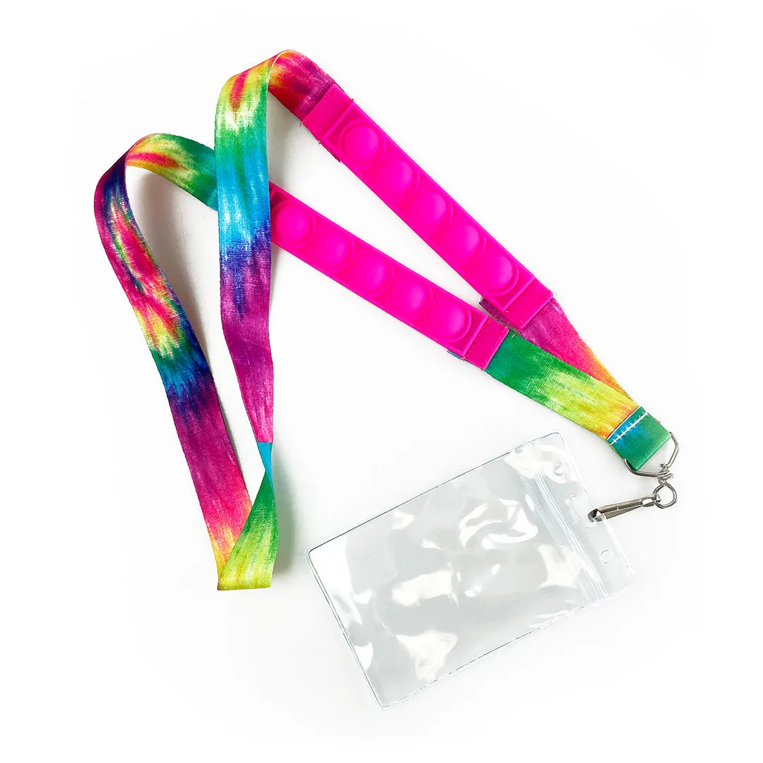 Fidget Pop Lanyard with Id Holder - 12 Pieces Per Retail Ready Display 22654