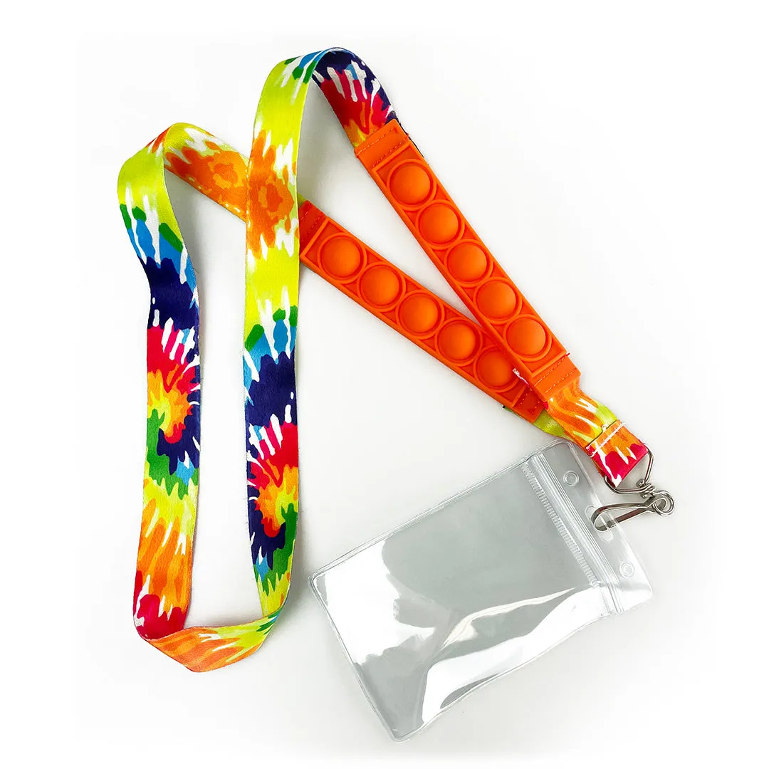 Fidget Pop Lanyard with Id Holder - 12 Pieces Per Retail Ready Display 22654