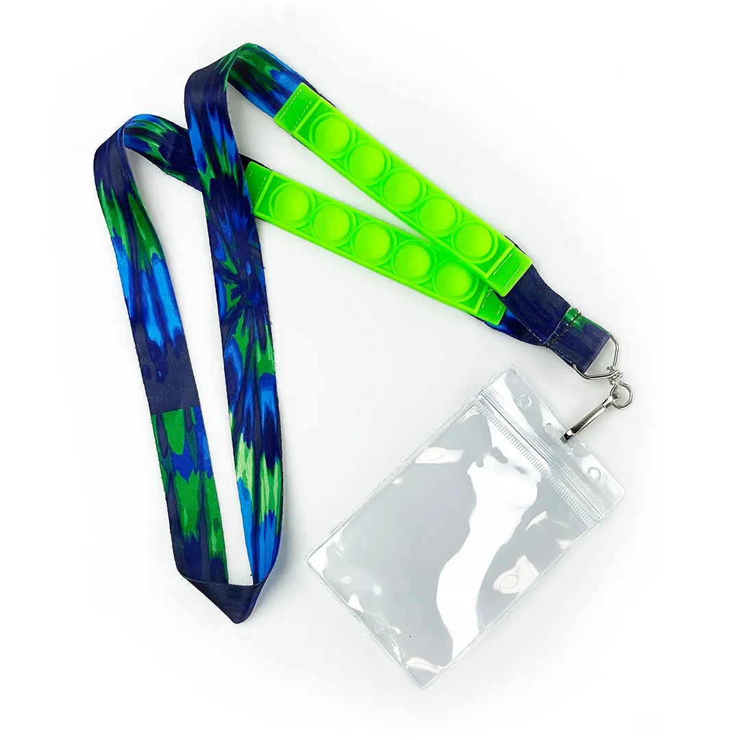 Fidget Pop Lanyard with Id Holder - 12 Pieces Per Retail Ready Display 22654