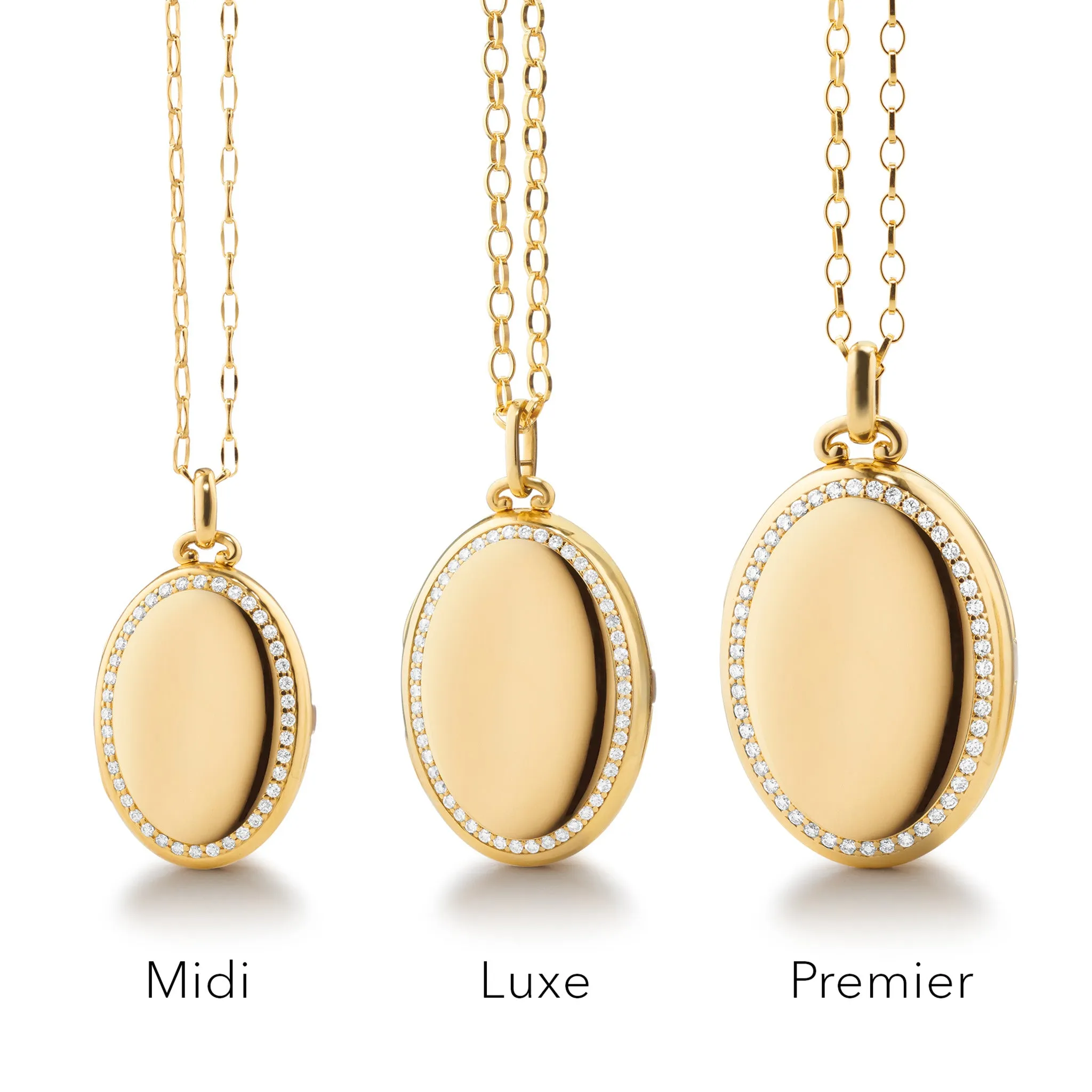 Four Image "Luxe" 18K Gold Locket Necklace