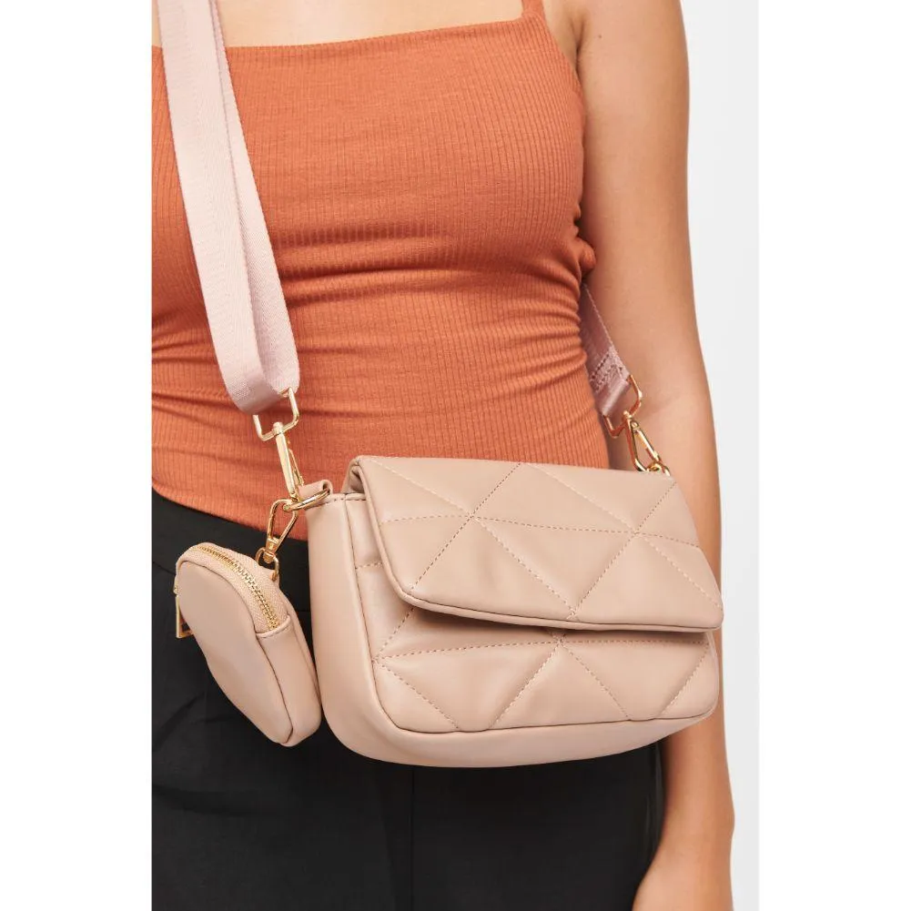 Gia Fashion Crossbody Bag in Nude