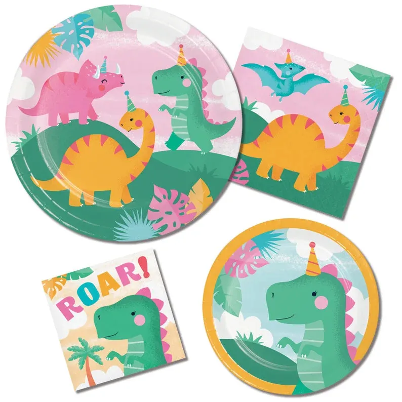 Girl Dinosaur Small Plates