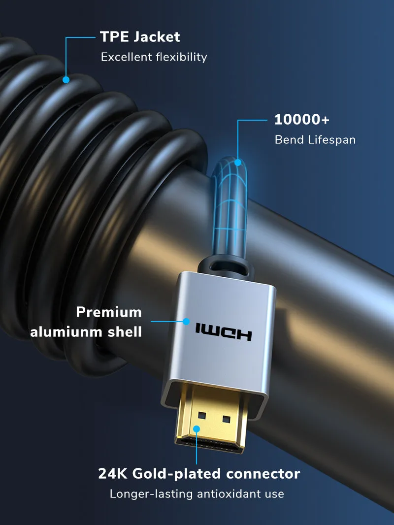 Gold Plated HDMI 2.0 Cable 4k 60hz for PS4 TV