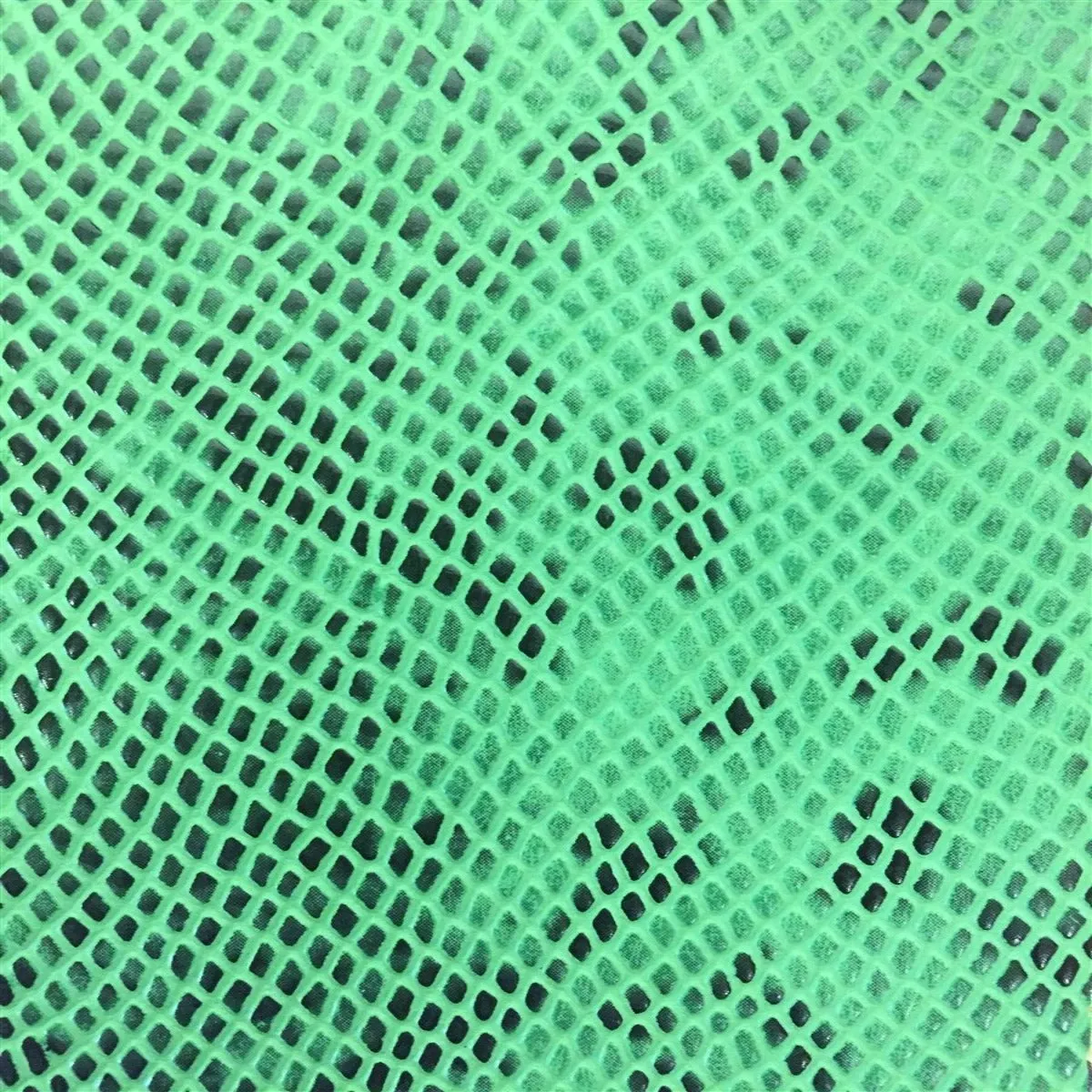 Green Matte Python Snake Skin Vinyl Fabric