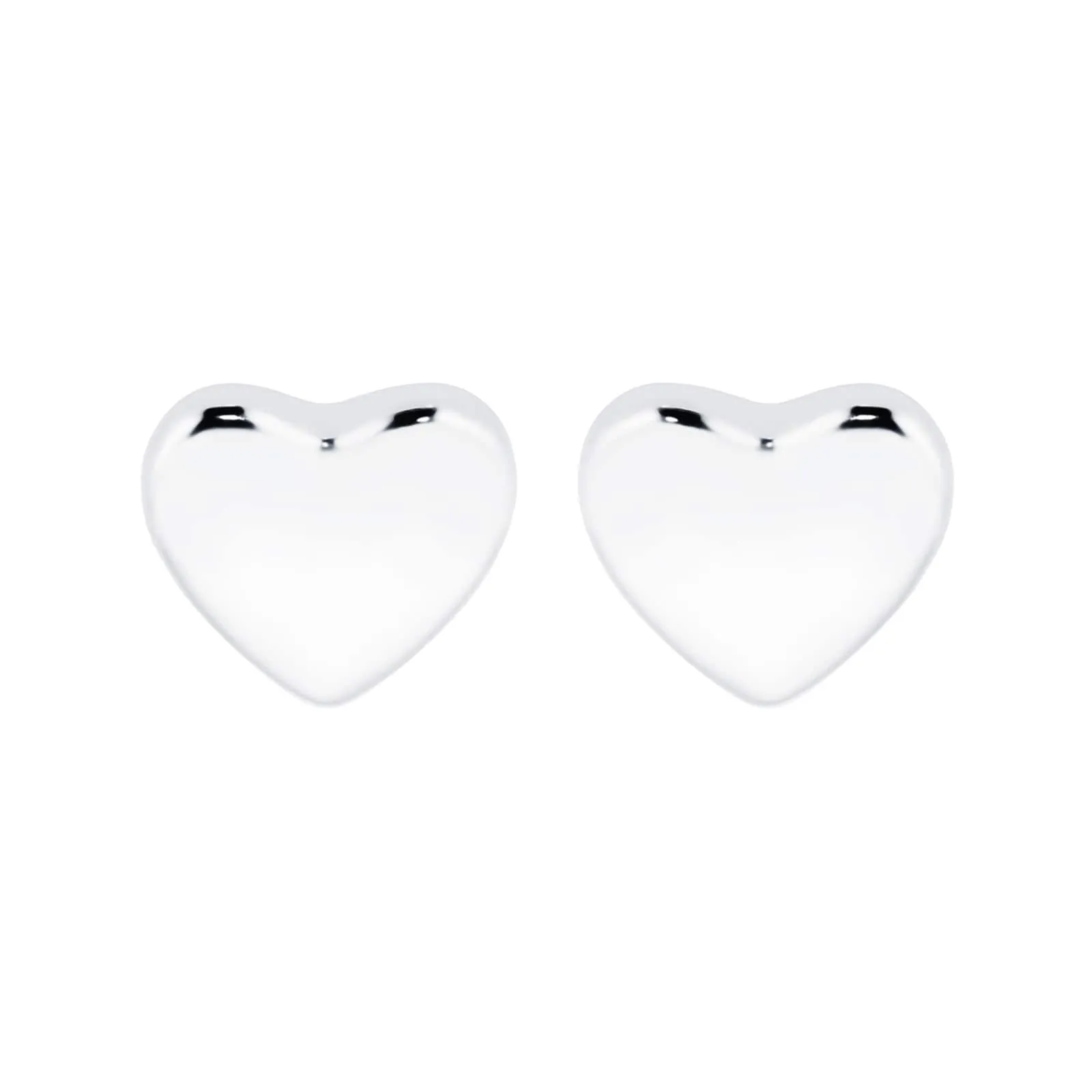 Harly Silver Tone Tiny Heart Stud Earrings Silver