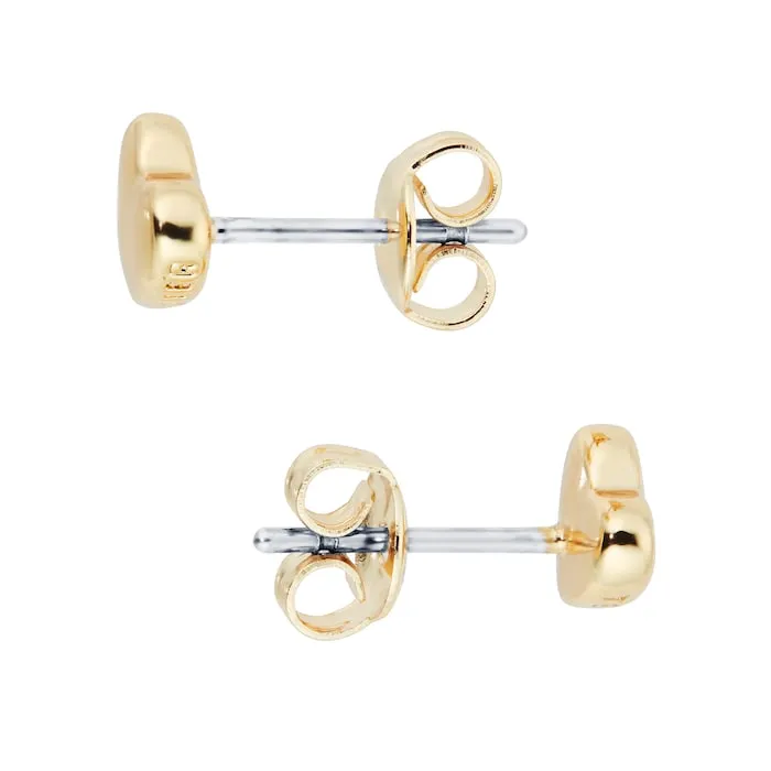 Harly Tiny Heart Stud Earring Gold