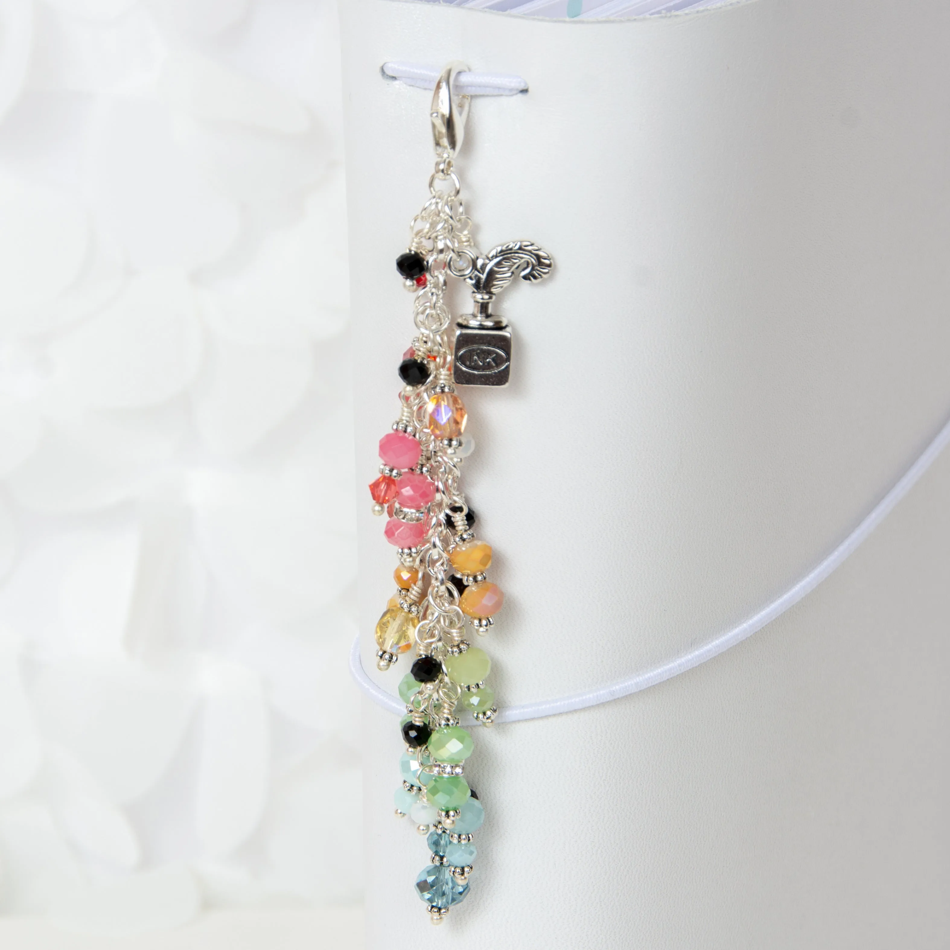 Inkwell Planner Charm with Crystal Dangle