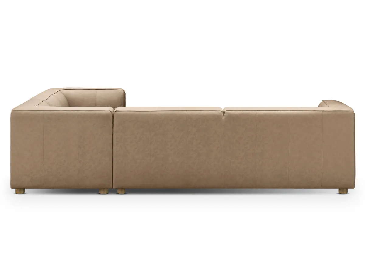 JoJo Fletcher Matteo Nubuck Leather Sectional