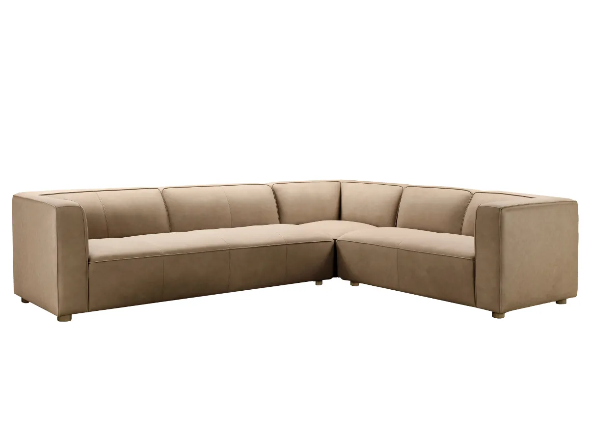 JoJo Fletcher Matteo Nubuck Leather Sectional