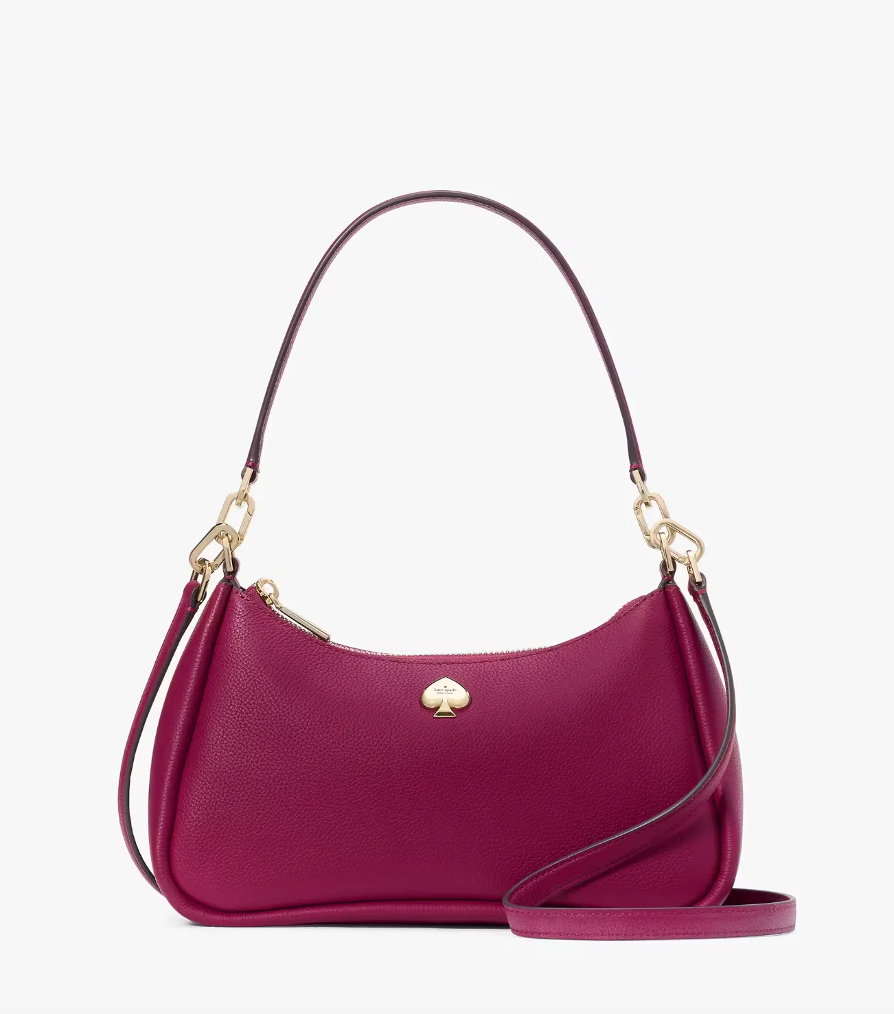 Kate Spade Kayla Small Convertible Shoulder Bag In Dark Raspberry