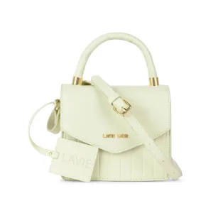 Lavie Luxe Aura Off White Small Women's Flap Sling