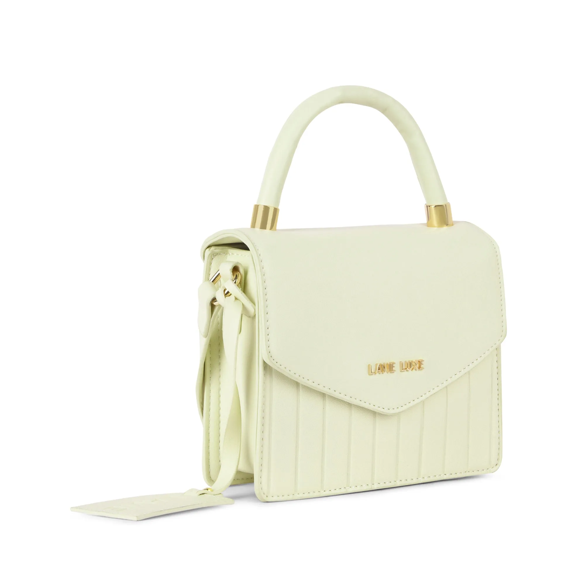 Lavie Luxe Aura Off White Small Women's Flap Sling