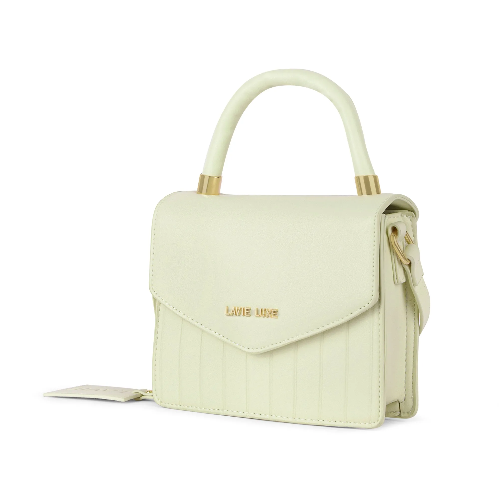 Lavie Luxe Aura Off White Small Women's Flap Sling