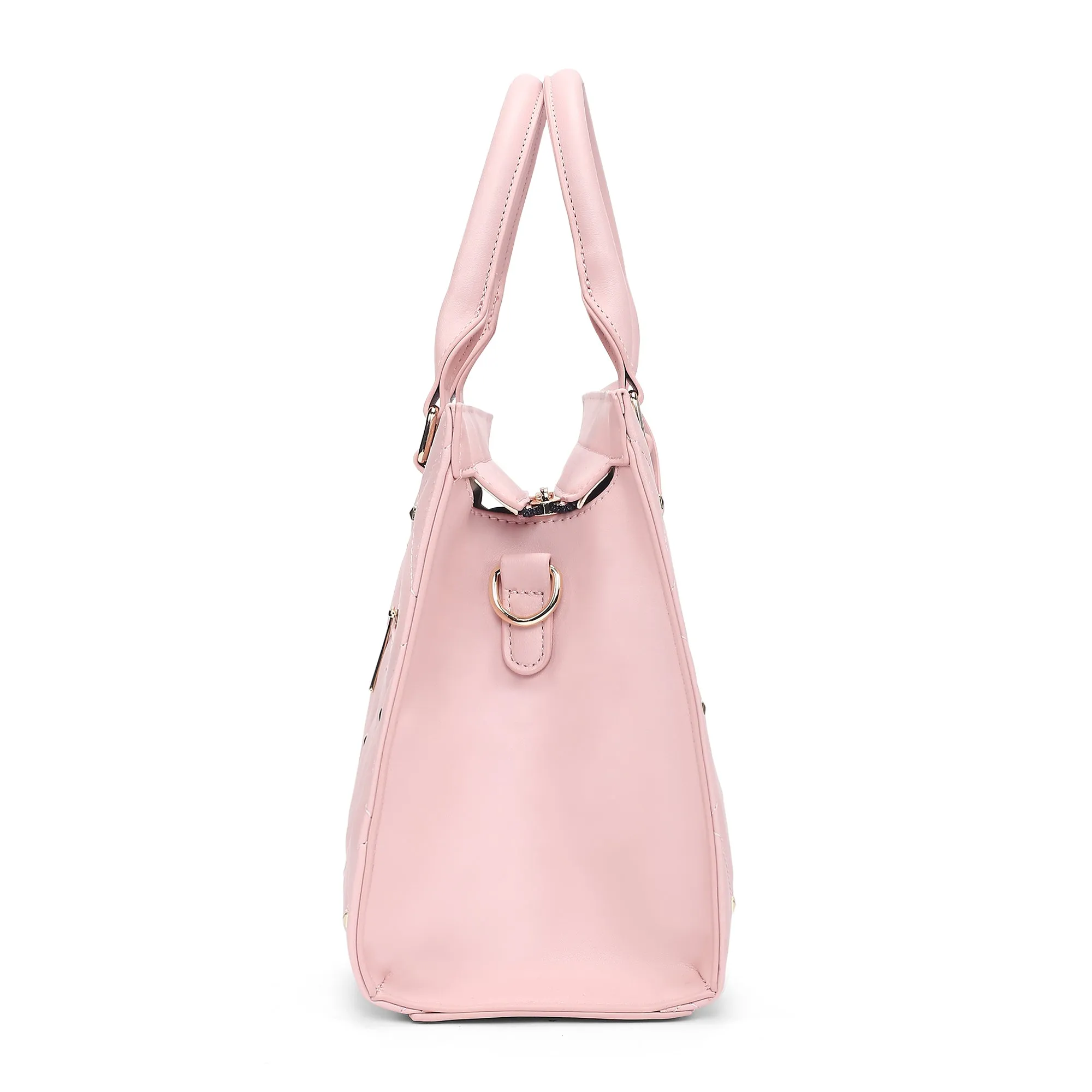 Lavie Luxe Stud Shelly Pink Medium Women's Satchel