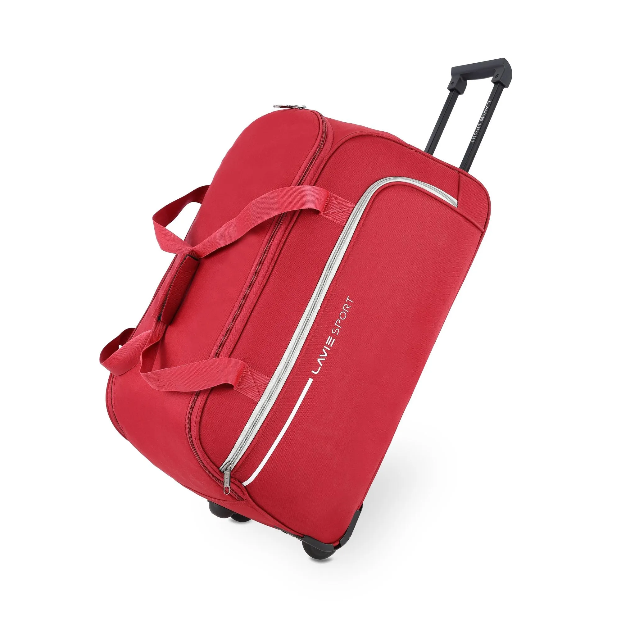 Lavie Sport Large Size 62 Cms Galactic Wheel Duffle Bag | Red