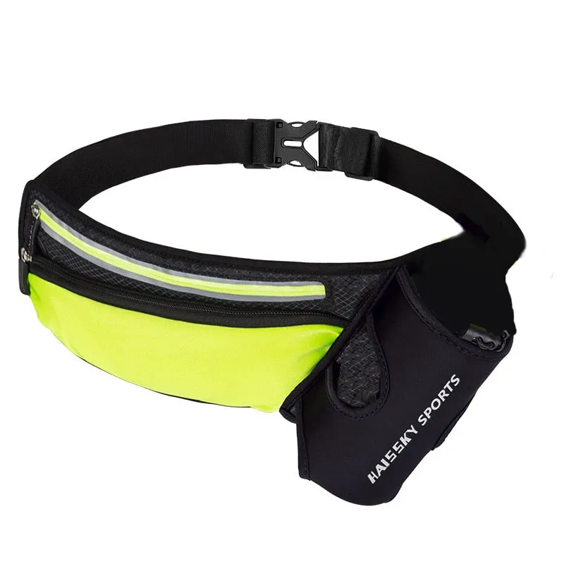 Marathon Racing Hydration Belt Bag Running Waist Pack Sports Bag Climbing Hiking Gym Fitness Waist Pouch with Water Bottle