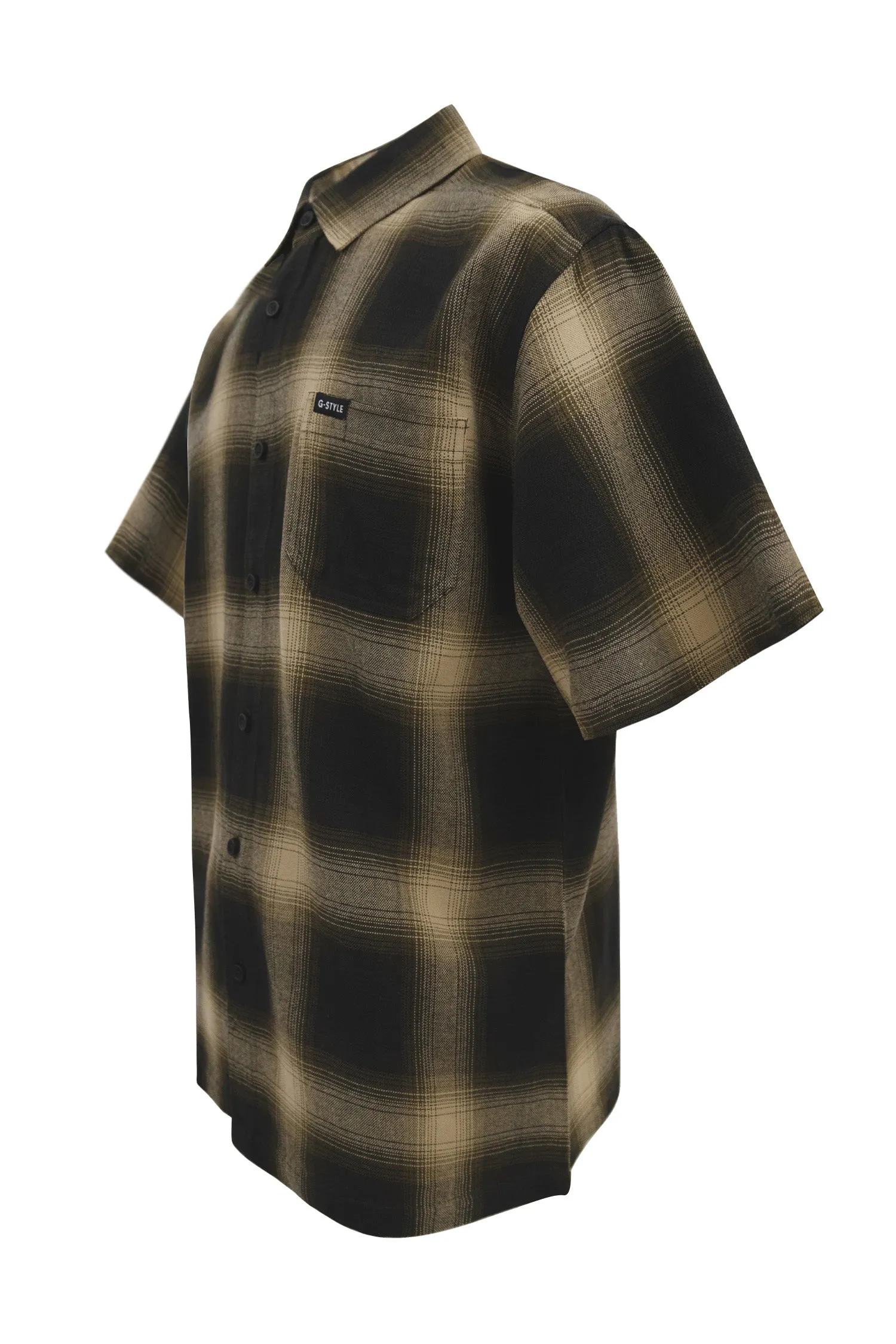 Men's Essential Plaid Short Sleeve Button Up Shirt