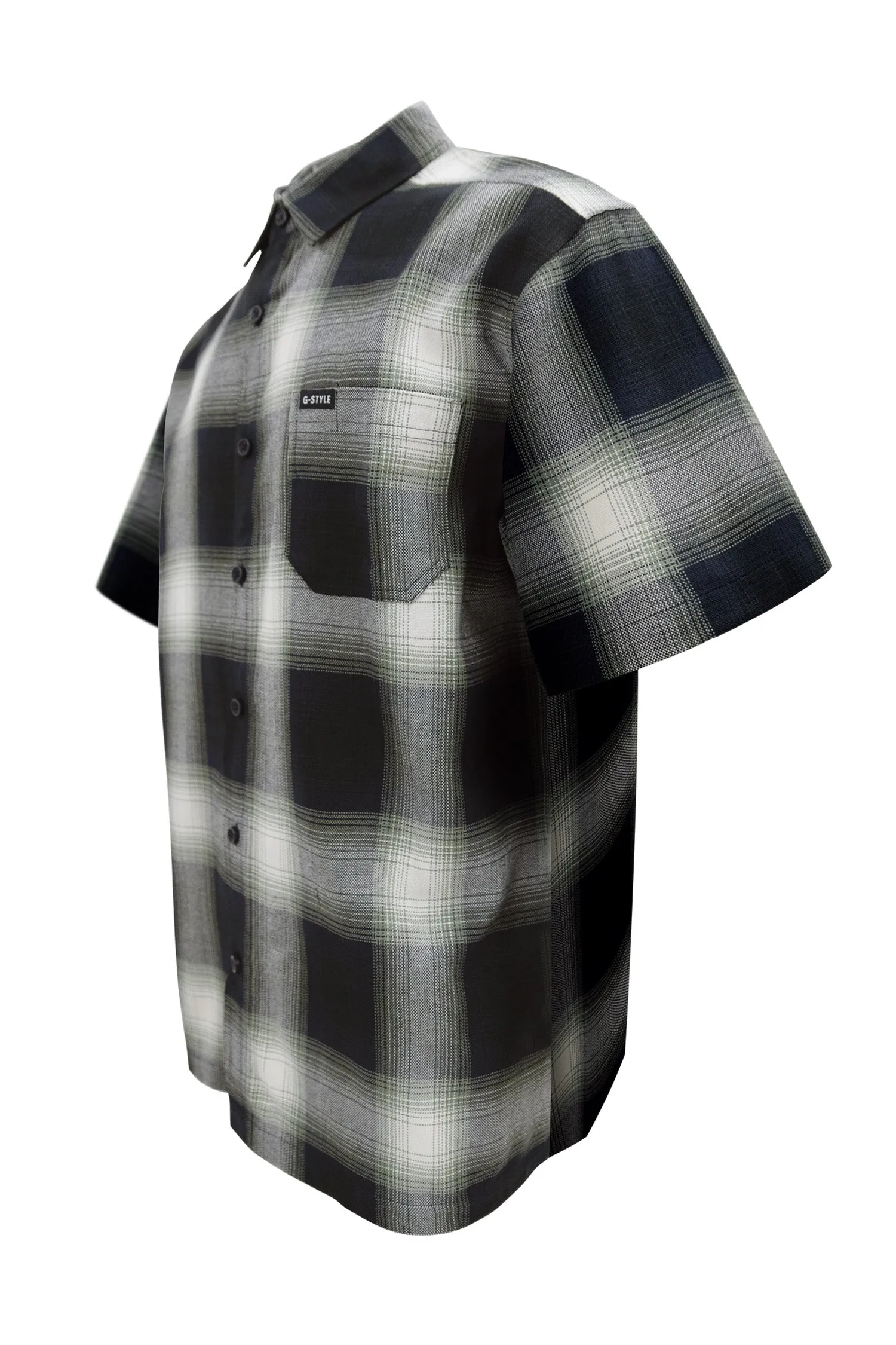 Men's Essential Plaid Short Sleeve Button Up Shirt