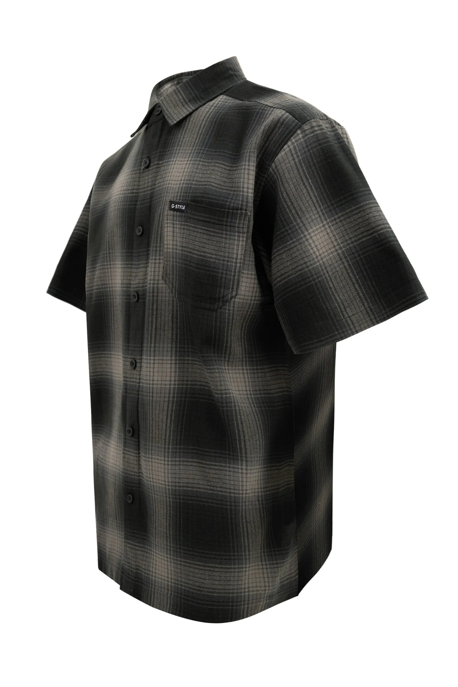 Men's Essential Plaid Short Sleeve Button Up Shirt