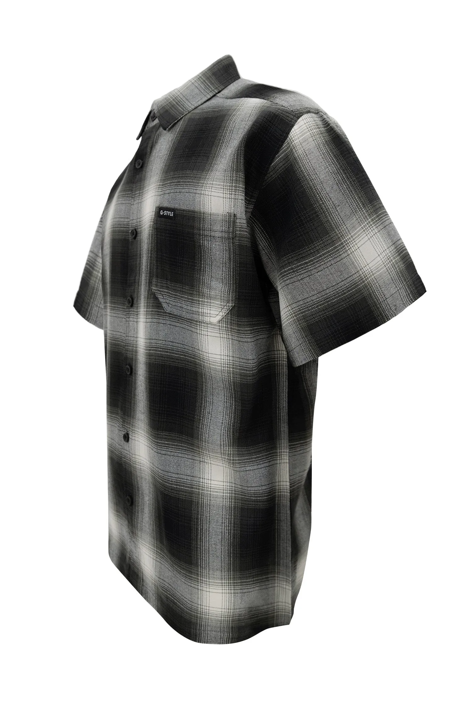 Men's Essential Plaid Short Sleeve Button Up Shirt