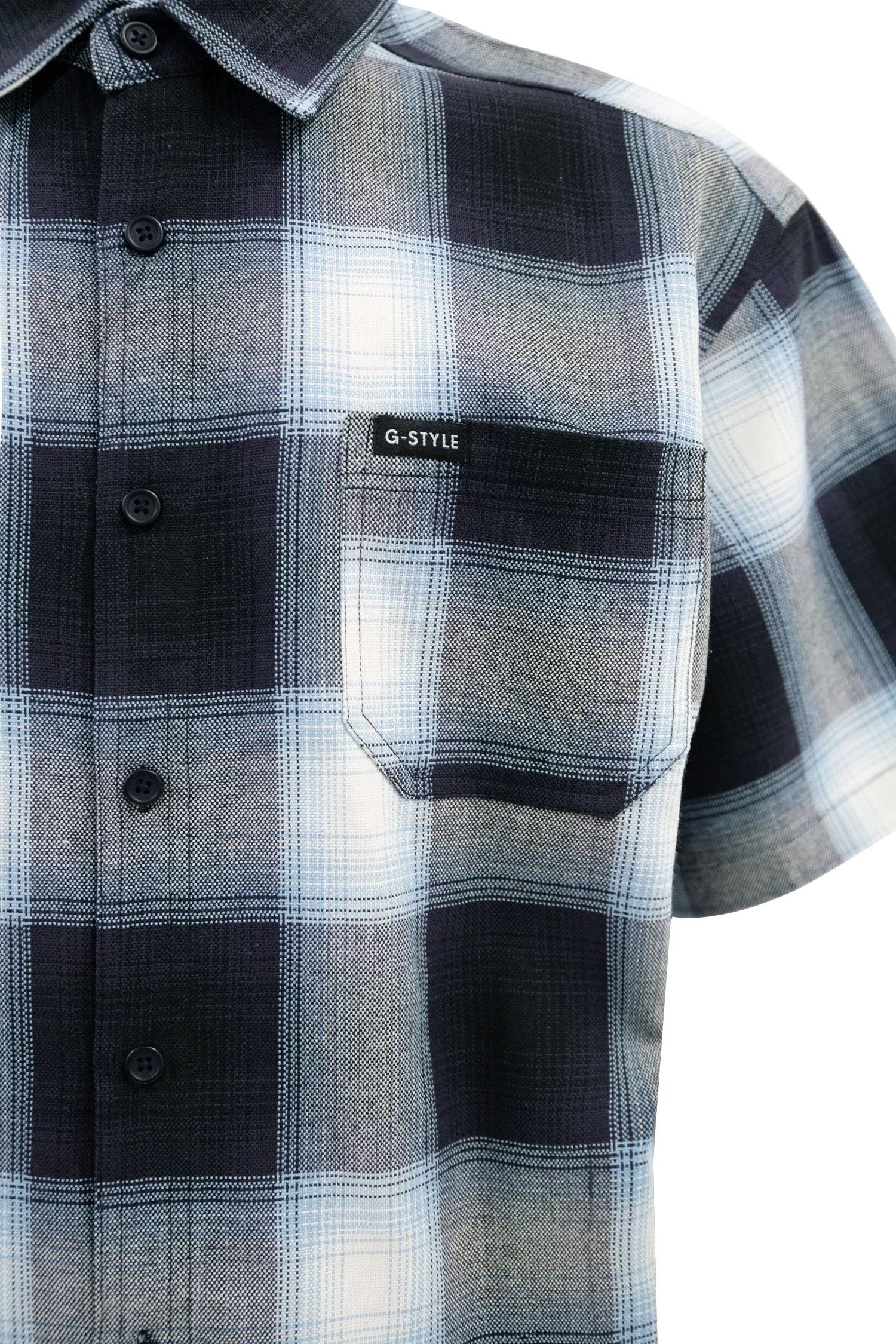 Men's Essential Plaid Short Sleeve Button Up Shirt