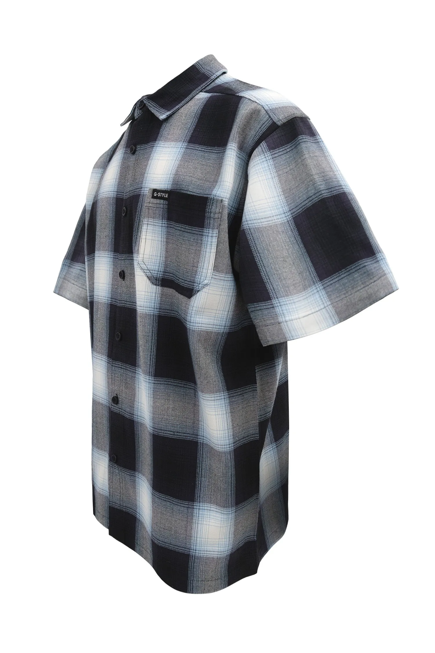 Men's Essential Plaid Short Sleeve Button Up Shirt