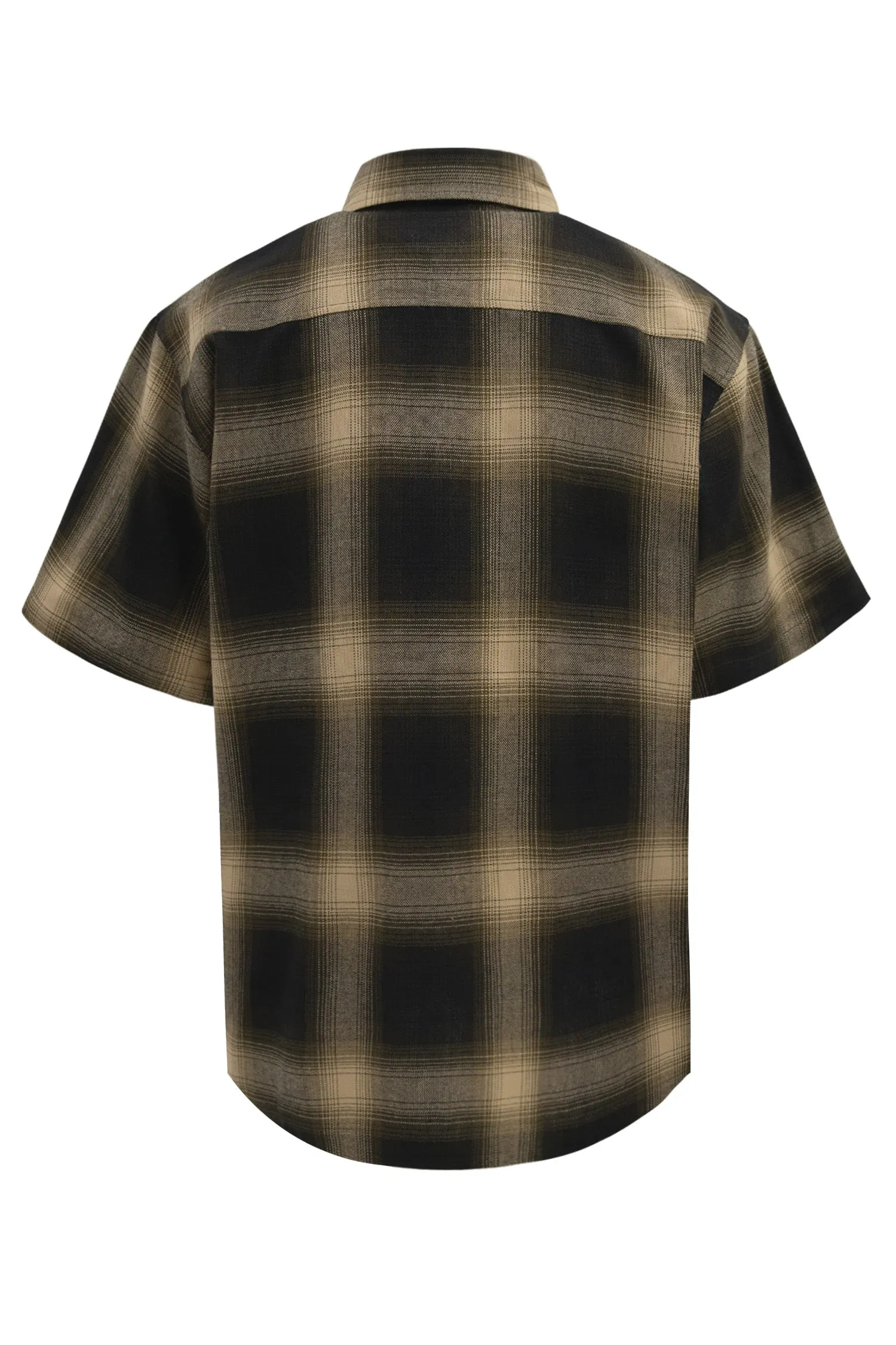 Men's Essential Plaid Short Sleeve Button Up Shirt