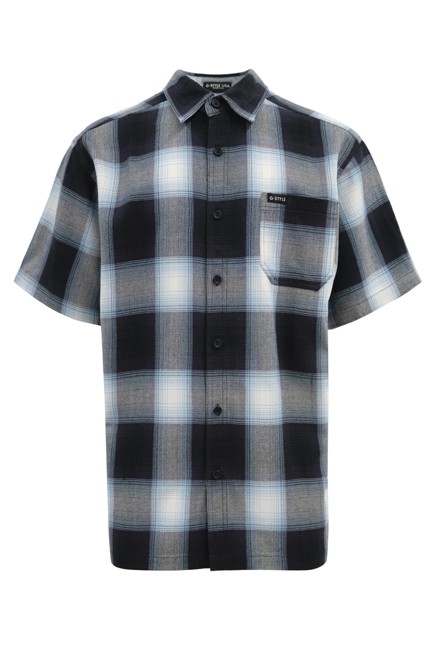 Men's Essential Plaid Short Sleeve Button Up Shirt