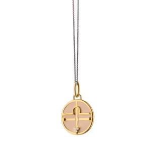 Mini "Libra" Enamel Vermeil Charm