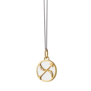 Mini "Sagittarius" Enamel Vermeil Charm