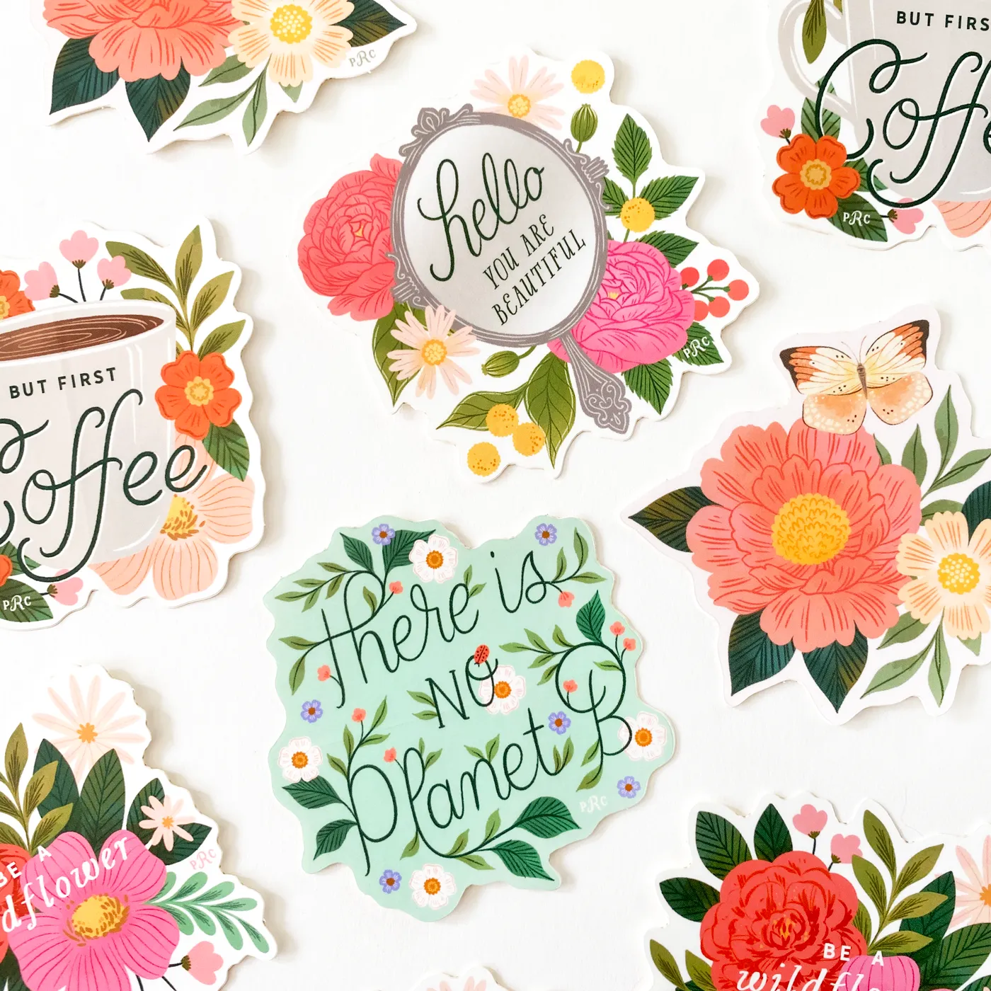 NEW! Butterfly Floral Cluster Sticker