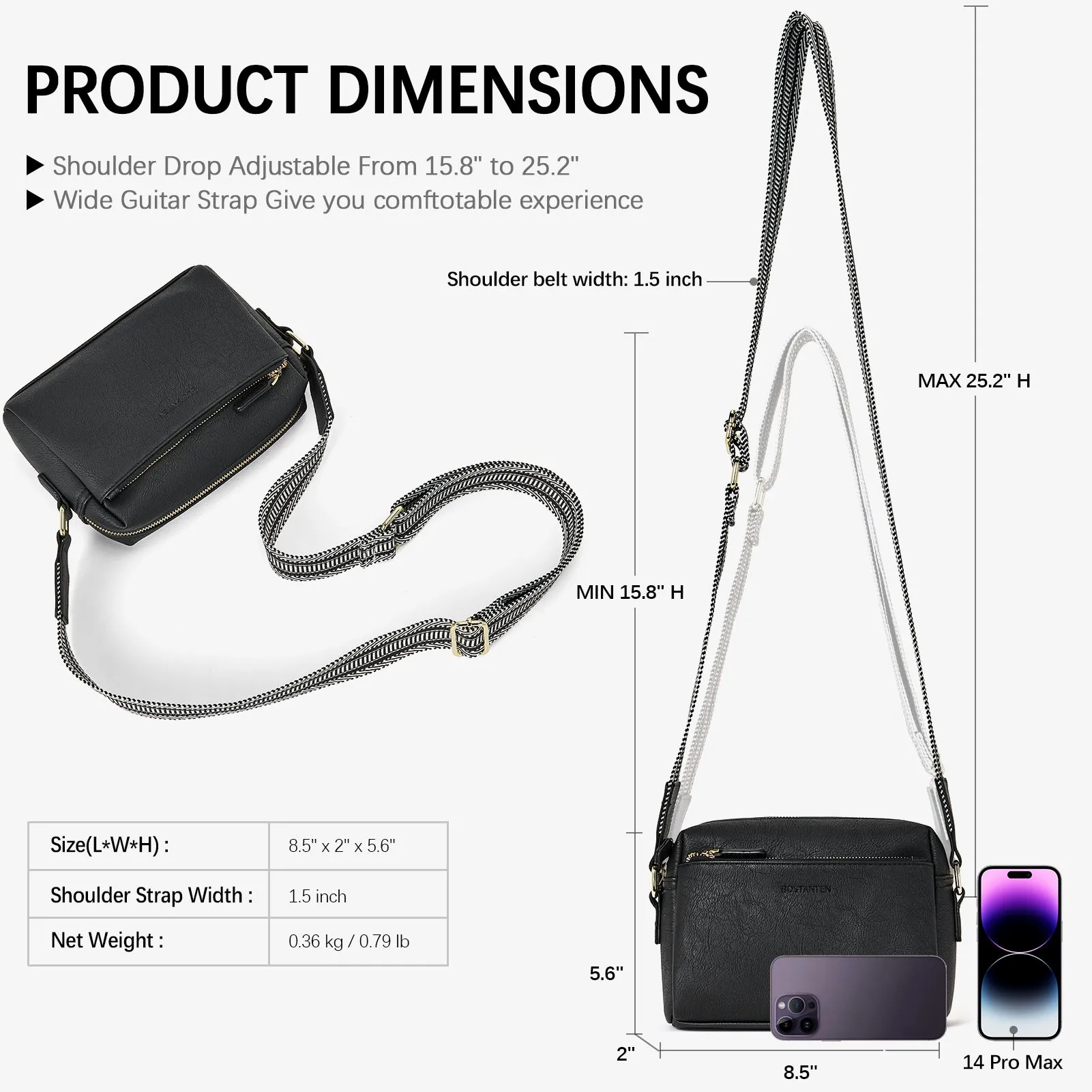 Nola Keep Your Essentials Organized with a Triple Zip Cell Phone Leather Handbag