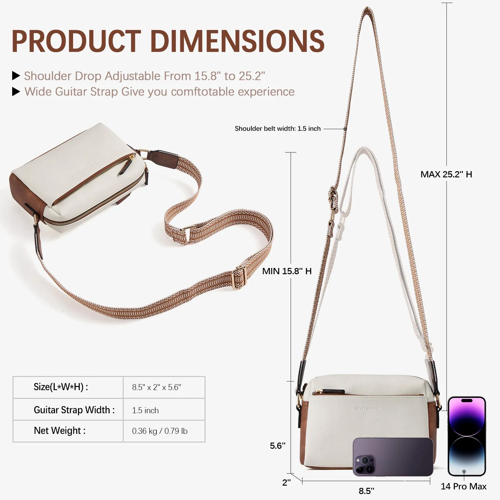 Nola Keep Your Essentials Organized with a Triple Zip Cell Phone Leather Handbag