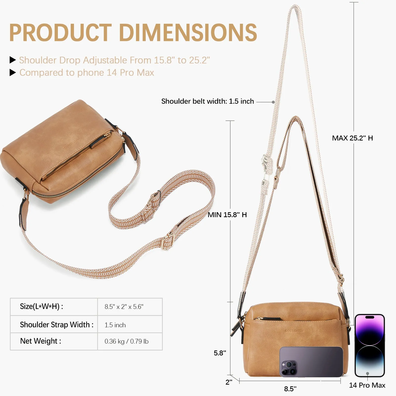 Nola Keep Your Essentials Organized with a Triple Zip Cell Phone Leather Handbag