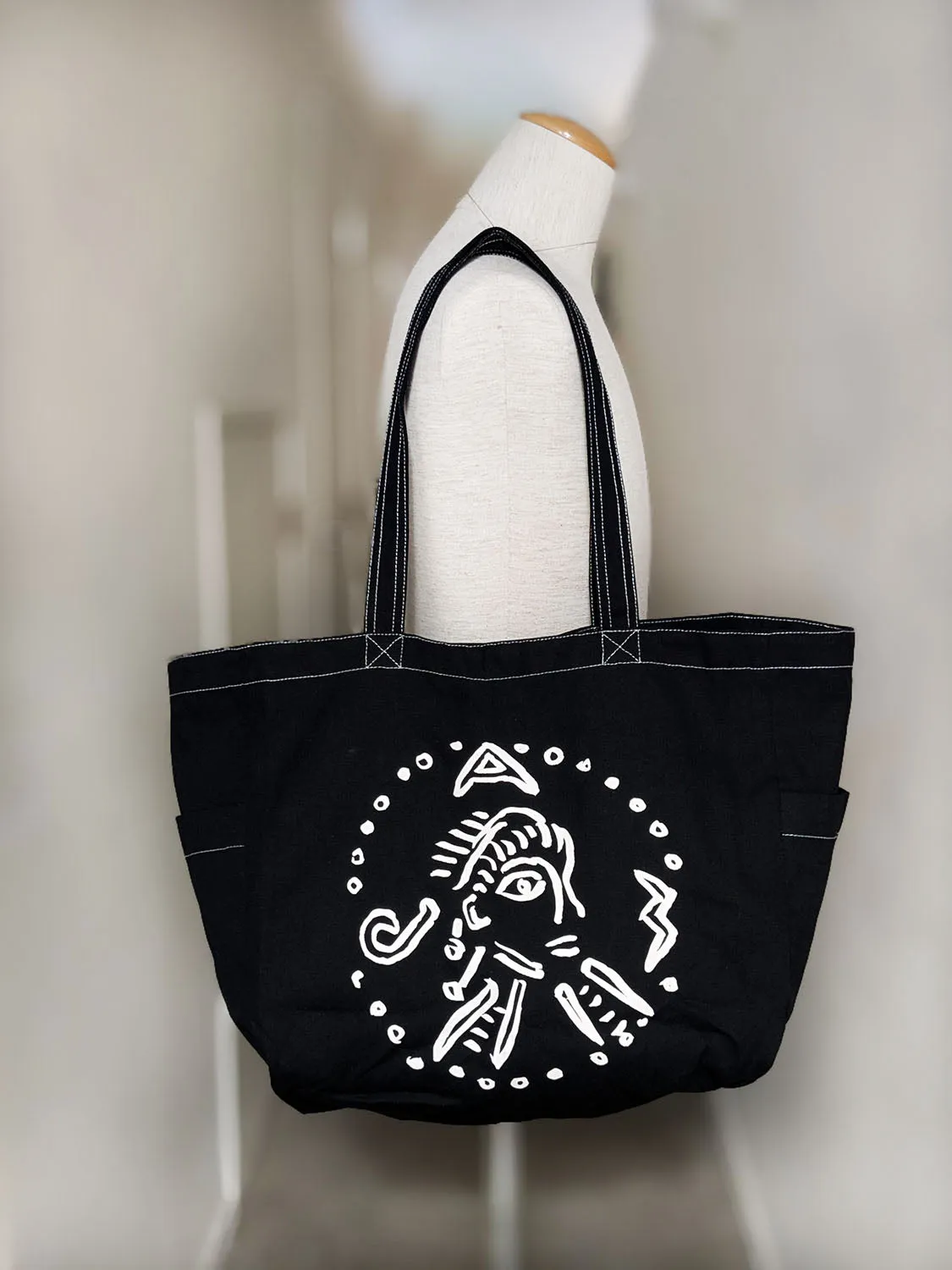 P.A.M OIL STICK (SUSUMU MUKAI) TOTE BAG