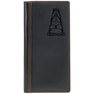 "HOG" Black Leather Rodeo Wallet