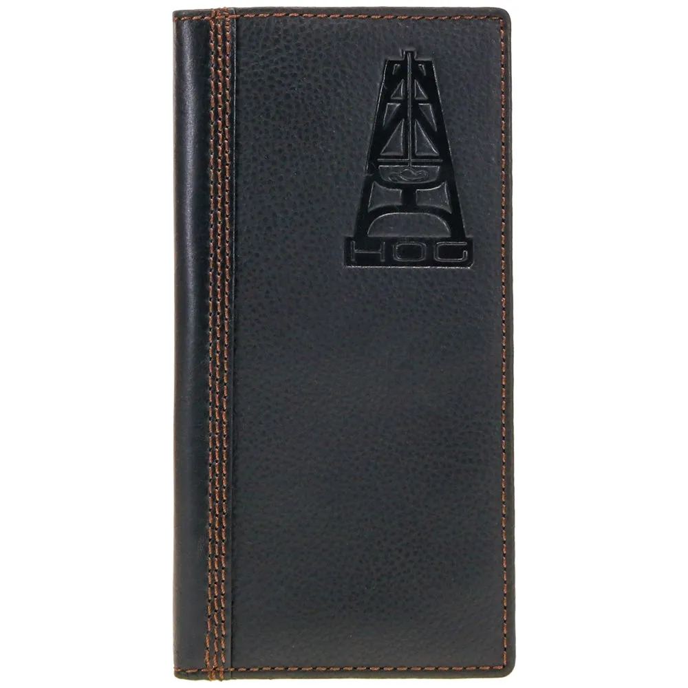 "HOG" Black Leather Rodeo Wallet