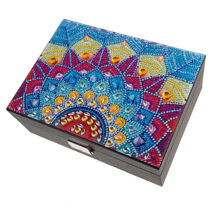 "Mandala" Crystal Art Jewellery Box