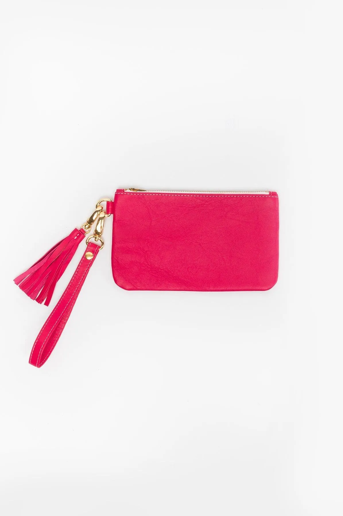 RLH3407 - The Leather Wristlet Zip Pouch