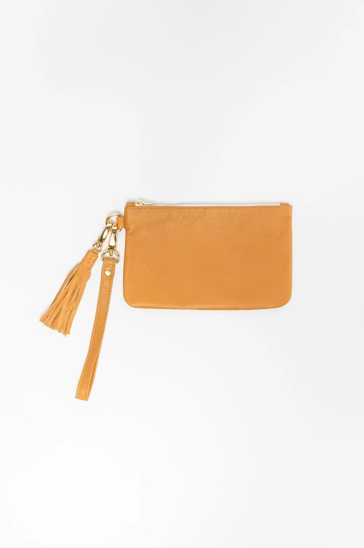 RLH3407 - The Leather Wristlet Zip Pouch