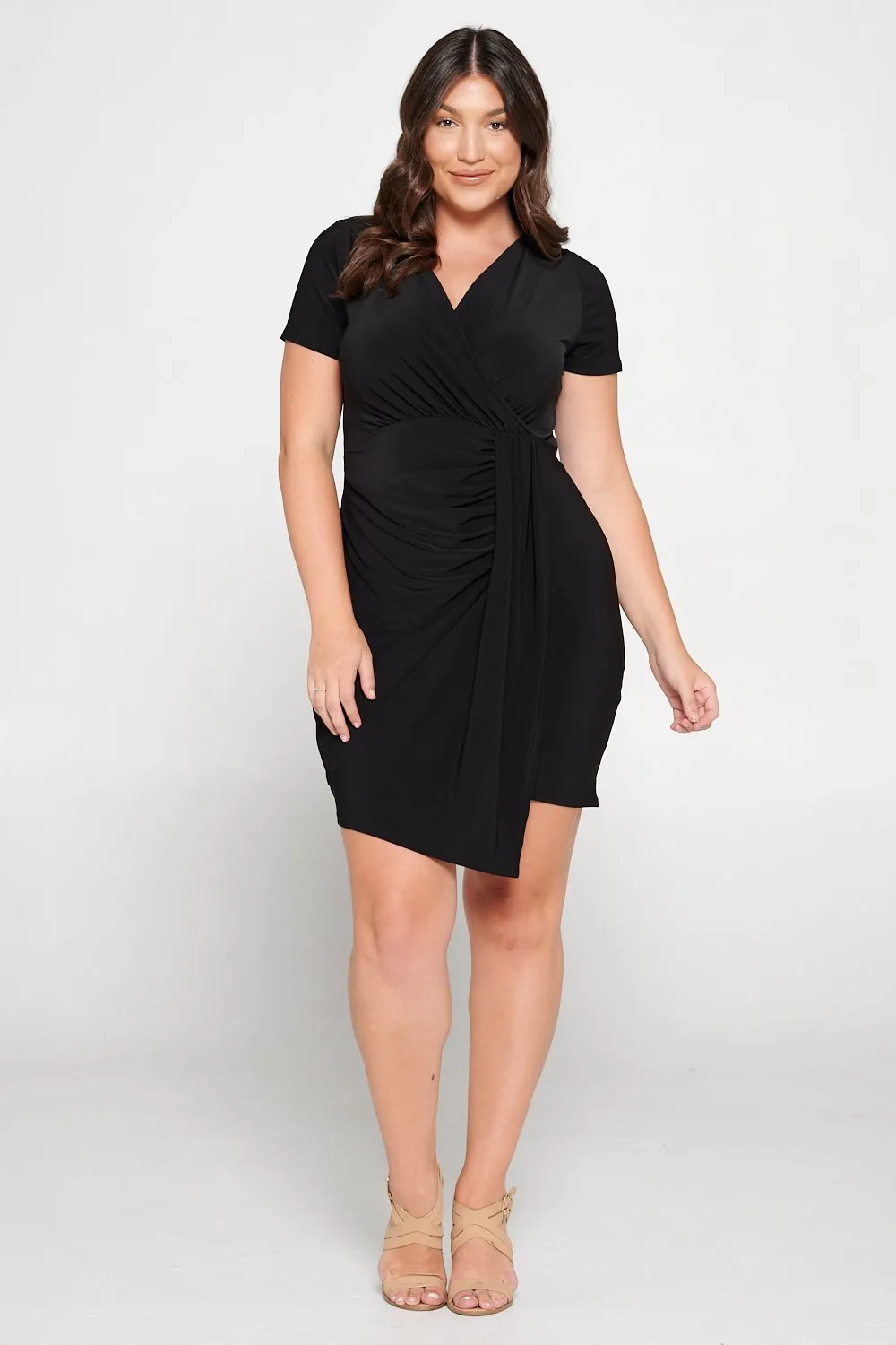 Ruched Party Mini Dress