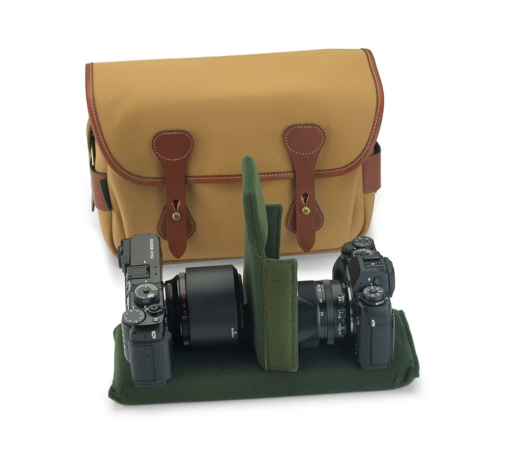 S3 Camera Bag - Sage FibreNyte / Chocolate Leather