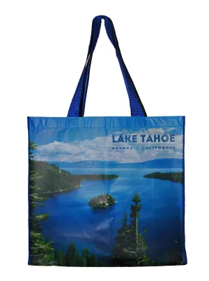 Souvenir Tote Bag Lake Tahoe Photo Souvenir Recycled Reusable