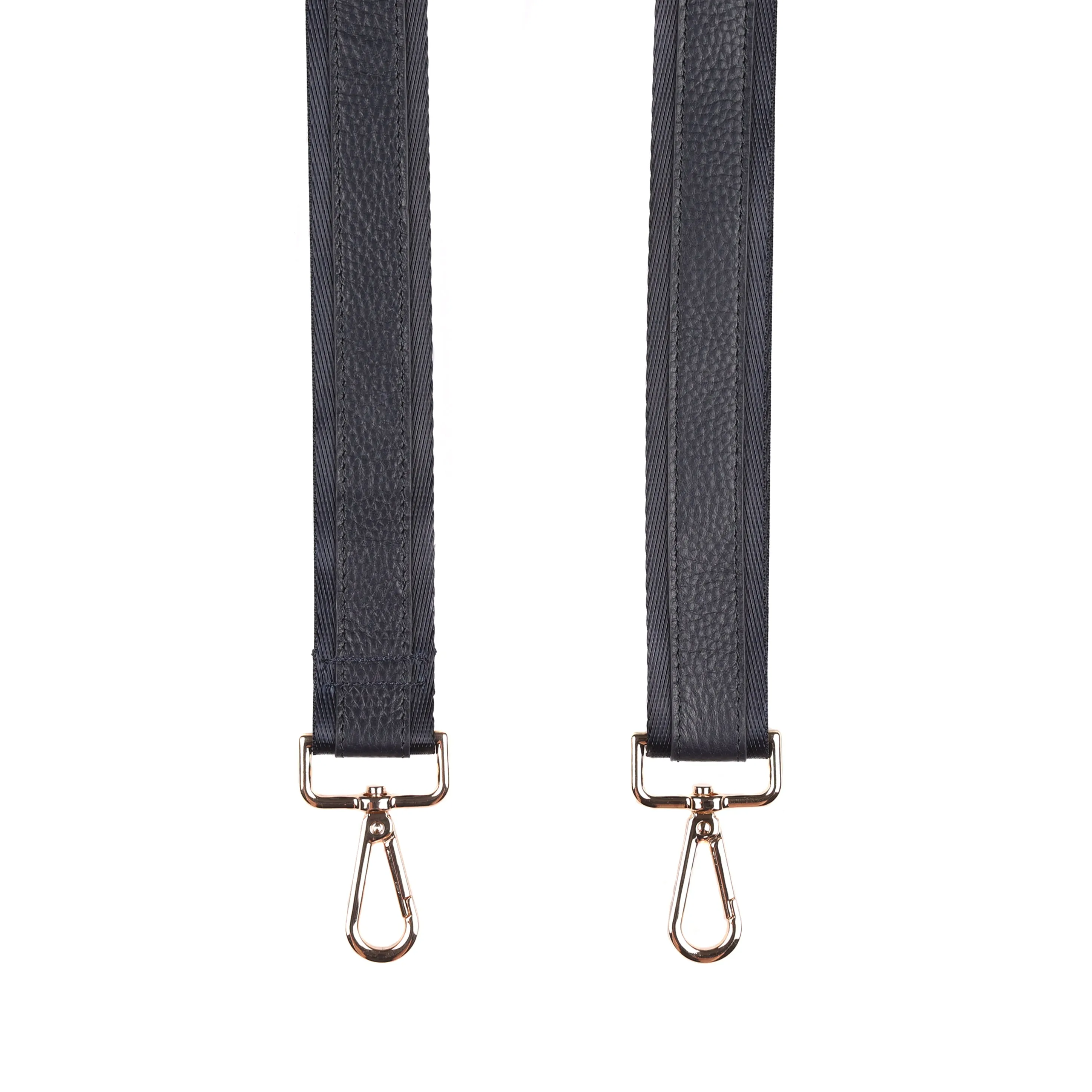 Strap Leather Stripe Navy