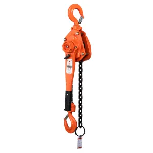 TMG Industrial 3 Ton 5' Lift Lever Chain Hoist, Twin Pawl Brakes, ASME B30.21, TMG-AHL3