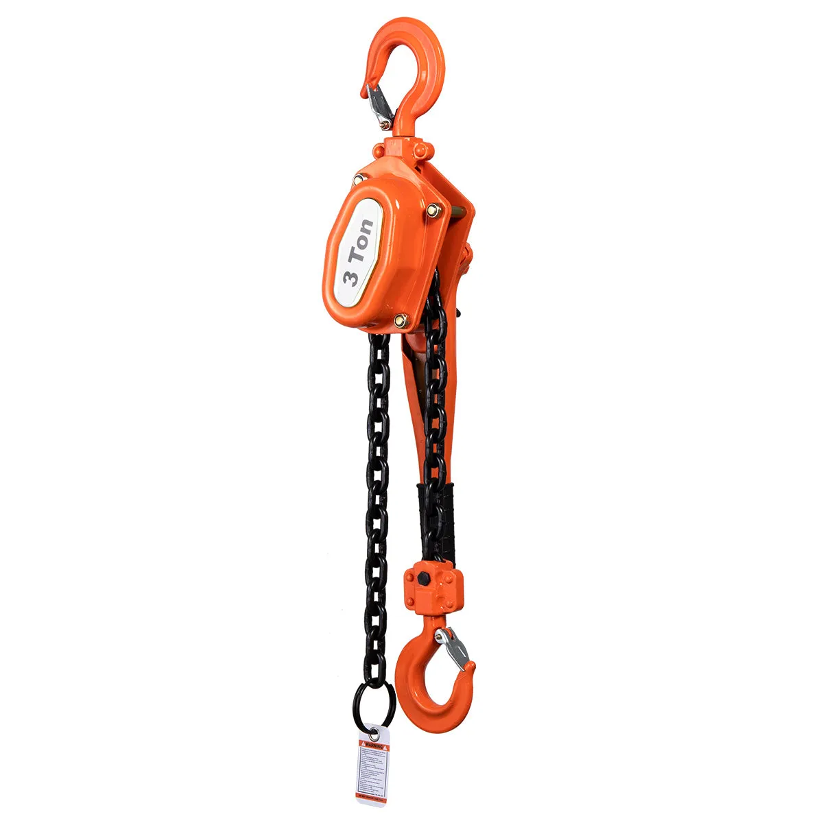 TMG Industrial 3 Ton 5' Lift Lever Chain Hoist, Twin Pawl Brakes, ASME B30.21, TMG-AHL3