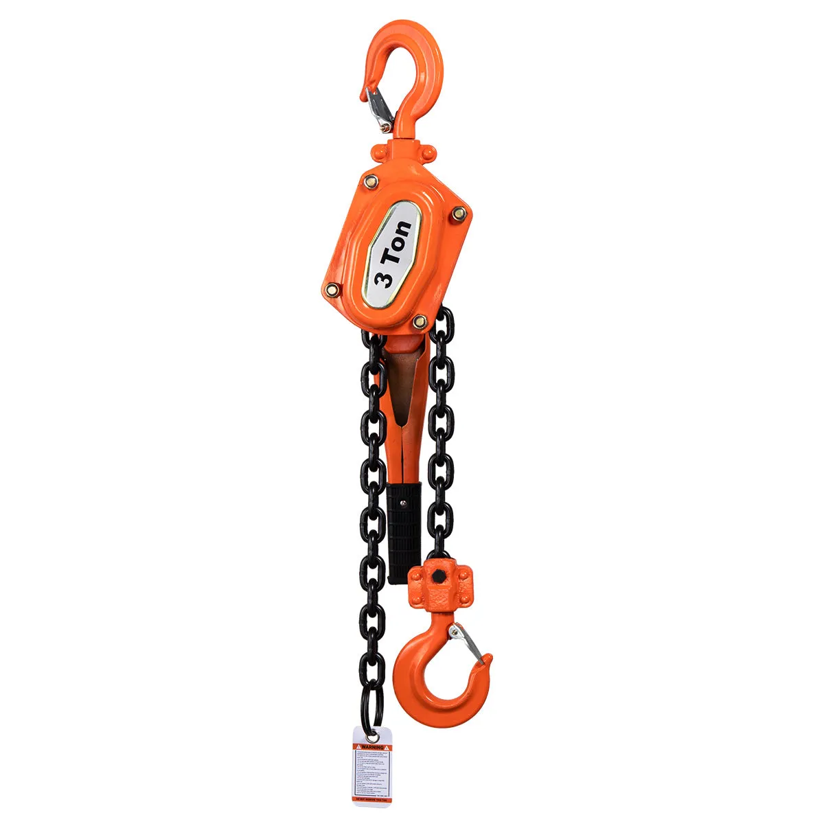 TMG Industrial 3 Ton 5' Lift Lever Chain Hoist, Twin Pawl Brakes, ASME B30.21, TMG-AHL3