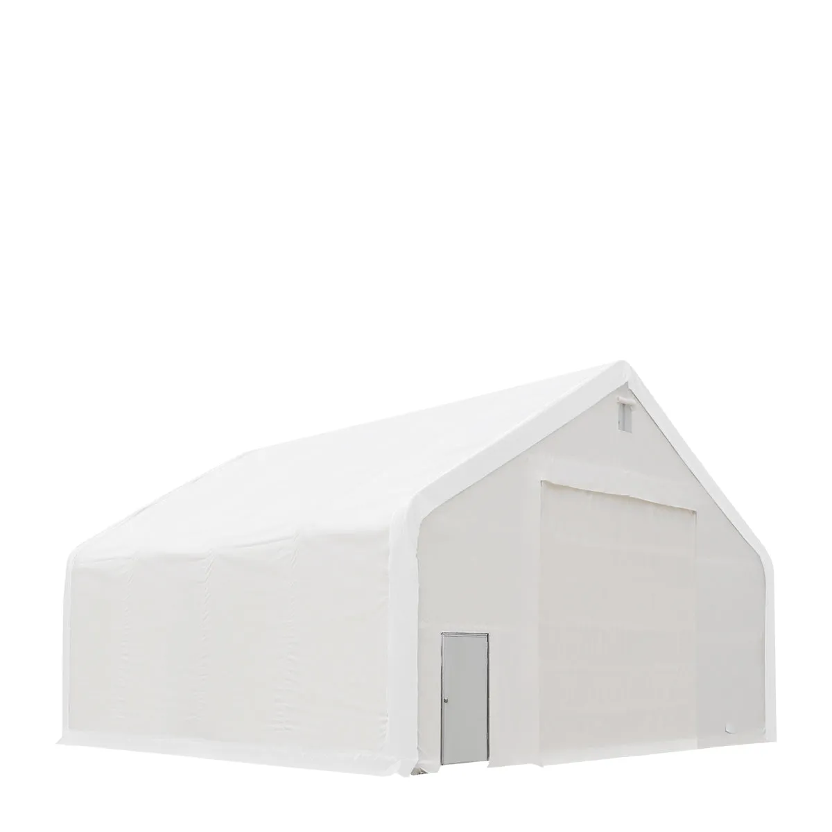 TMG Industrial 40' x 40' Dual Truss Storage Shelter with Heavy Duty 21 oz PVC Cover & Drive Through Doors, TMG-DT4041