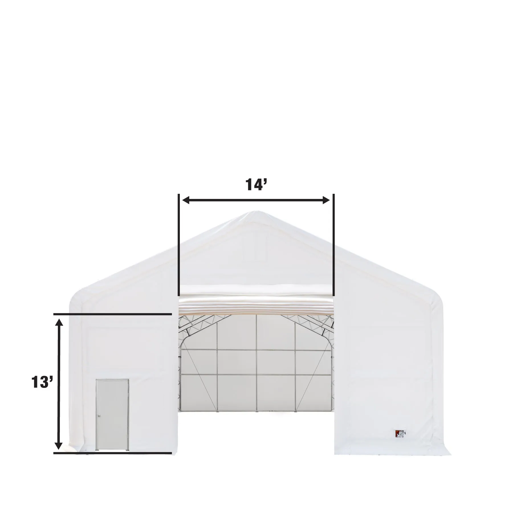 TMG Industrial Pro Series 30' x 40' Dual Truss Storage Shelter with Heavy Duty 17 oz PVC Cover, TMG-DT3041-PRO